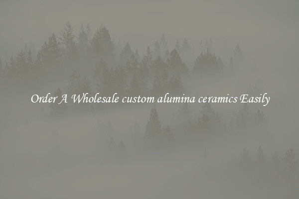 Order A Wholesale custom alumina ceramics Easily