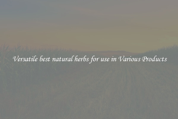 Versatile best natural herbs for use in Various Products
