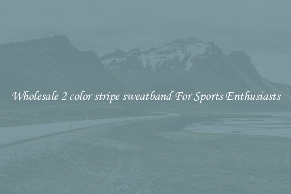 Wholesale 2 color stripe sweatband For Sports Enthusiasts