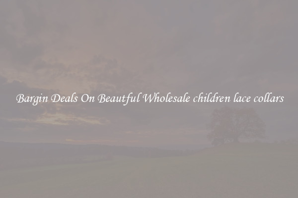 Bargin Deals On Beautful Wholesale children lace collars