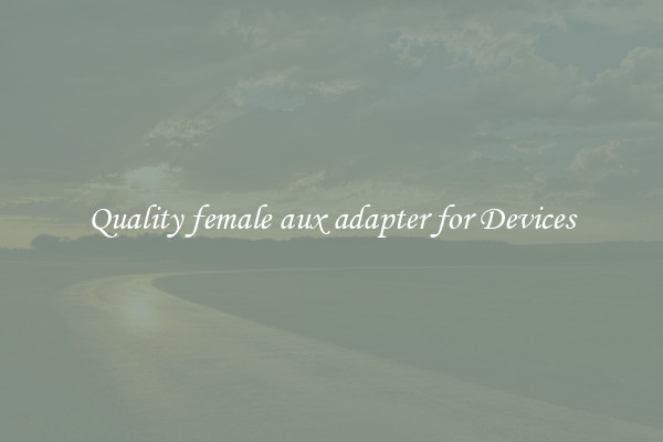 Quality female aux adapter for Devices