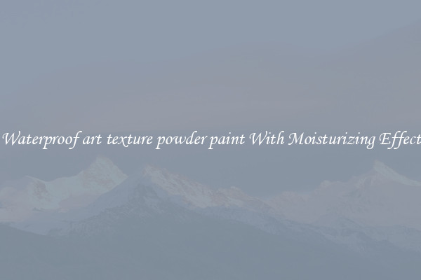 Waterproof art texture powder paint With Moisturizing Effect