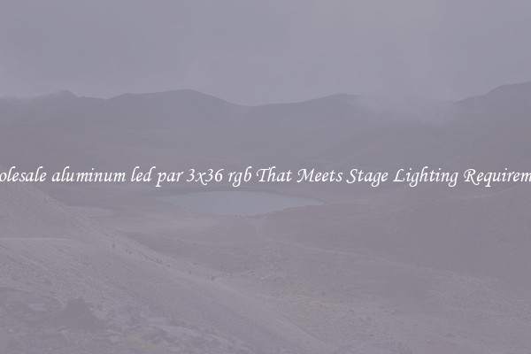 Wholesale aluminum led par 3x36 rgb That Meets Stage Lighting Requirements