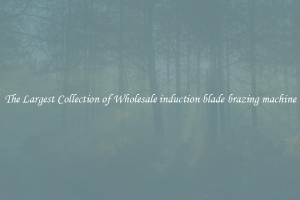 The Largest Collection of Wholesale induction blade brazing machine