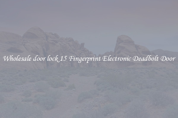 Wholesale door lock 15 Fingerprint Electronic Deadbolt Door 