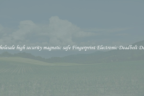Wholesale high security magnetic safe Fingerprint Electronic Deadbolt Door 