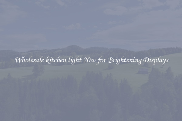Wholesale kitchen light 20w for Brightening Displays