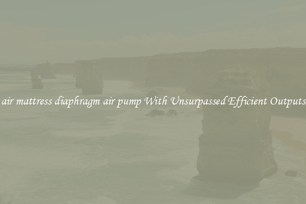 air mattress diaphragm air pump With Unsurpassed Efficient Outputs