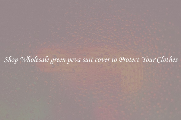 Shop Wholesale green peva suit cover to Protect Your Clothes