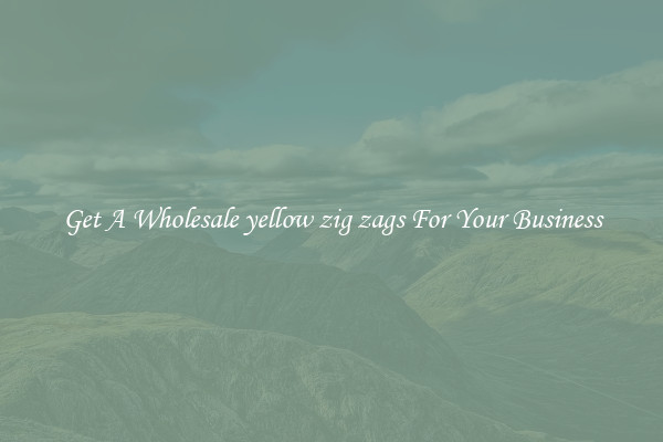 Get A Wholesale yellow zig zags For Your Business