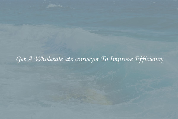 Get A Wholesale ats conveyor To Improve Efficiency