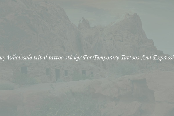 Buy Wholesale tribal tattoo sticker For Temporary Tattoos And Expression
