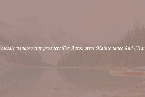 Wholesale window tint products For Automotive Maintenance And Cleaning